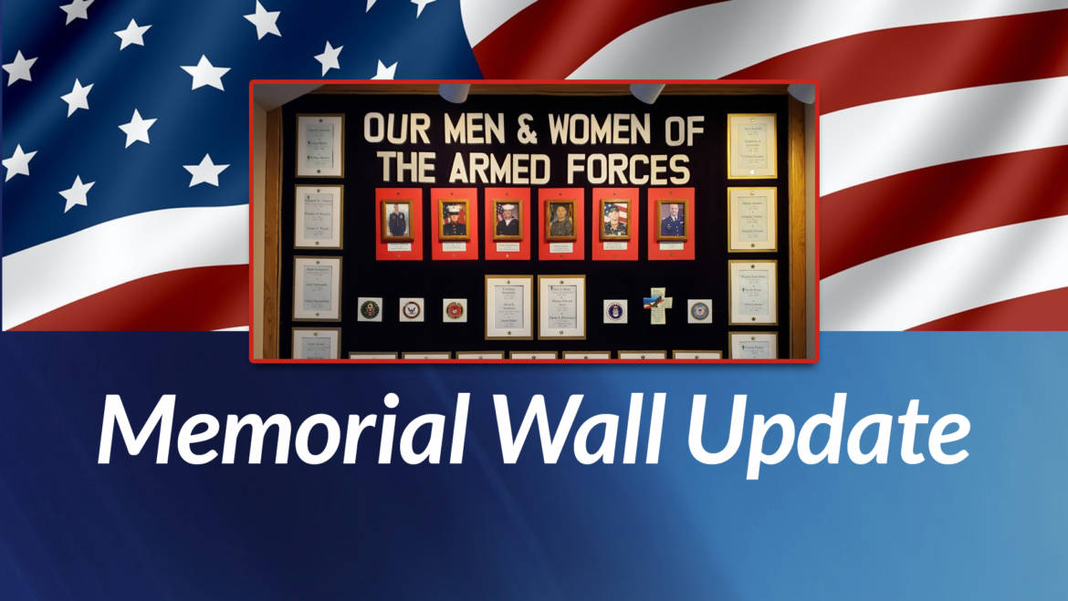 Help us Refurbish the Memorial Wall