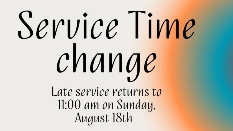 Sunday 11am service