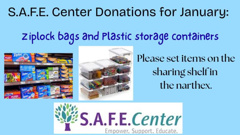 SAFE Center donations