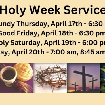 Holy Week Services