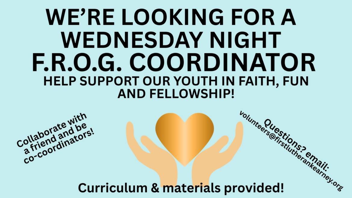 Frog Coordinator needed
