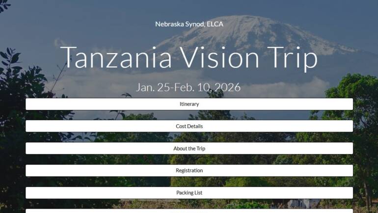 Tanzania Vision Trip