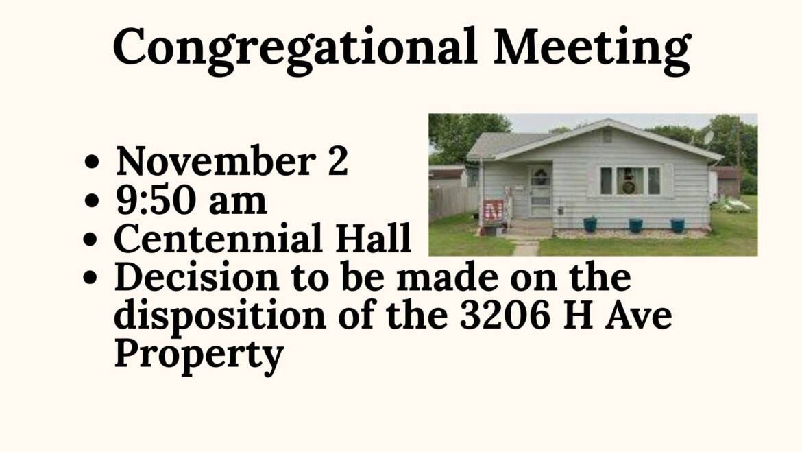 Congregational meeting