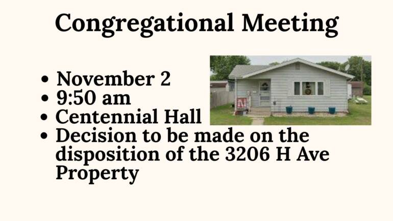 Congregational meeting