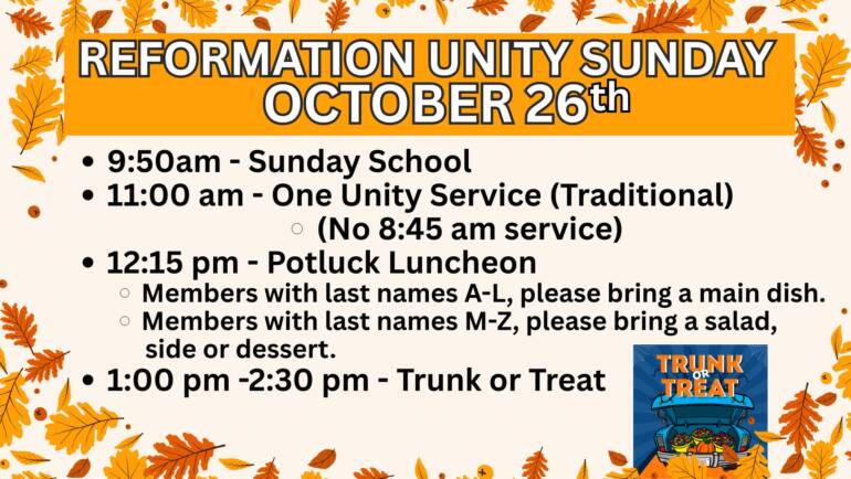 Reformation Sunday