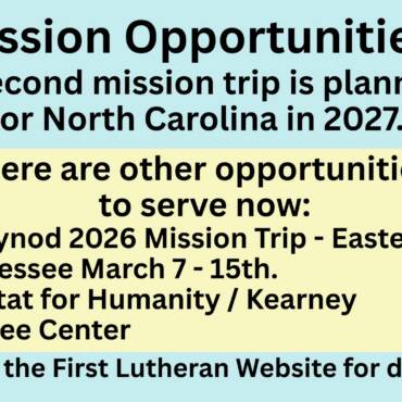 mission opportunities