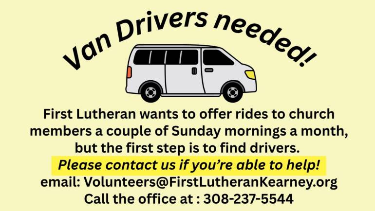Van driver needed