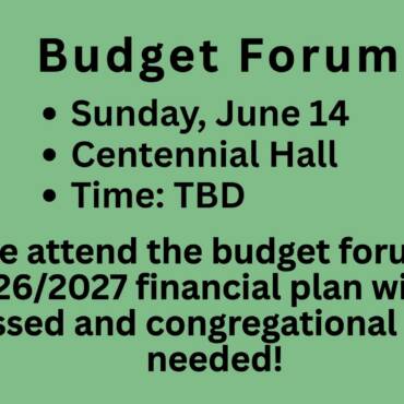 Budget Forum