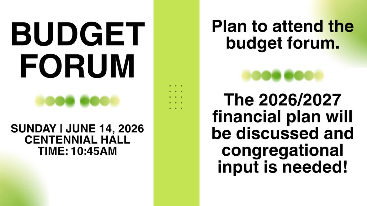 Budget Forum